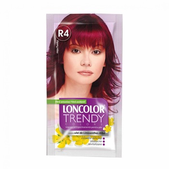 Vopsea de par semi-permanenta fara amoniac Loncolor Trendy Colors R4 Funky Red, 50 ml Vopsea de par semi-permanenta fara amoniac Loncolor Trendy Colors R4 Funky Red, 50 ml