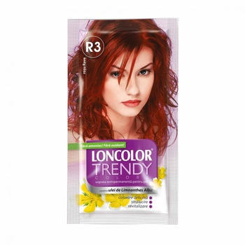 Vopsea de par semi-permanenta fara amoniac Loncolor Trendy Colors R3 Rave Red, 50 ml Vopsea de par semi-permanenta fara amoniac Loncolor Trendy Colors R3 Rave Red, 50 ml