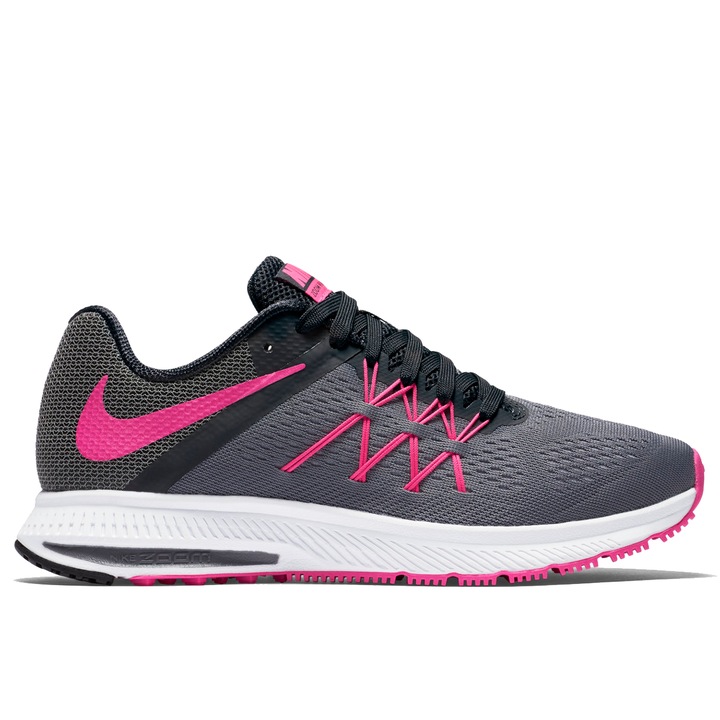 Pantofi sport Nike Zoom Winflo 3 pentru femei, Anthracite/Wolf Grey, 35.5