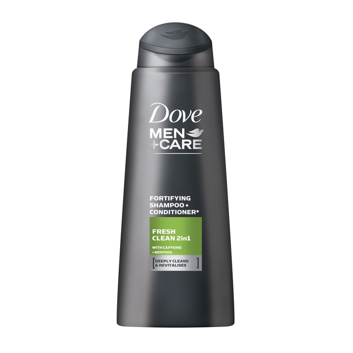 Sampon Dove Men+ Care Clean Fresh pentru par gras, 250 ml