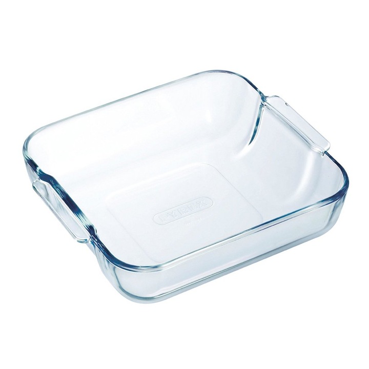 Тава за печене Pyrex Classic, Боросиликатно стъкло, Квадратна, 2л., 25х21х6 см