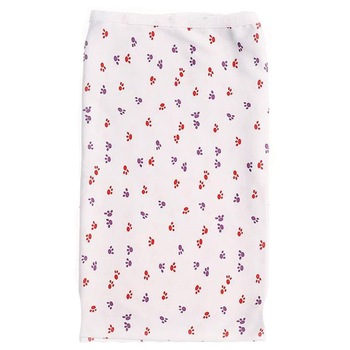 Paturica bumbac bebe, alba cu labute catel, roz, 80x90 cm Paturica bumbac bebe, alba cu labute catel, roz, 80x90 cm