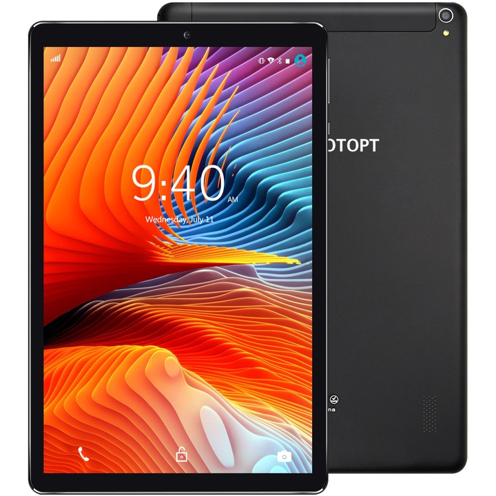 Tableta YOTOPT G13, Quad core, 10", 4GB RAM, 64GB, 4G, Wifi, Black