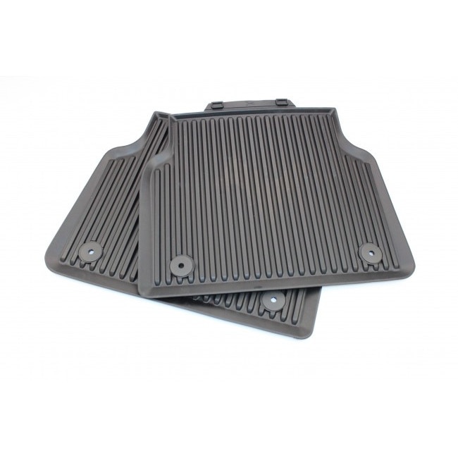 Set 2 covorase de cauciuc spate, All-weather, Audi A8 2010->, Negru