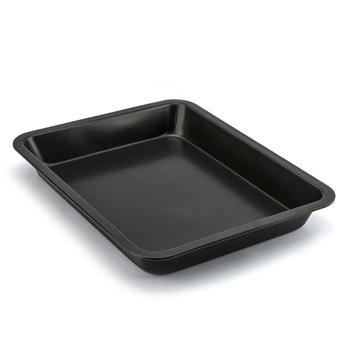 Tava de copt Florina, 32.3 x 40 cm, Otel, Negru Tava de copt Florina, 32.3 x 40 cm, Otel, Negru