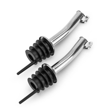 Set 2 dopuri cu picurator Gefu, Inox, Negru/Argintiu Set 2 dopuri cu picurator Gefu, Inox, Negru/Argintiu