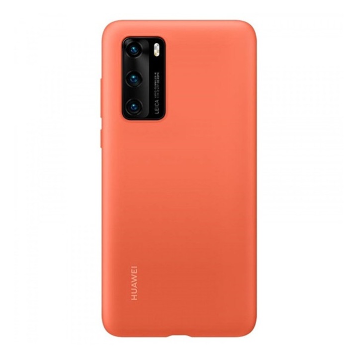 Huawei 51993725 gyári szilikon hátlapvédő telefontok NARANCS [Huawei P40]