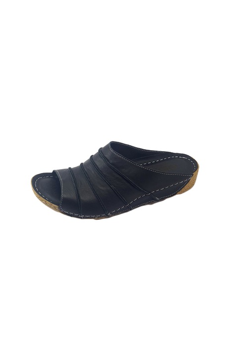 Papuci dama, 05:15, piele naturala 2, Negru, 37