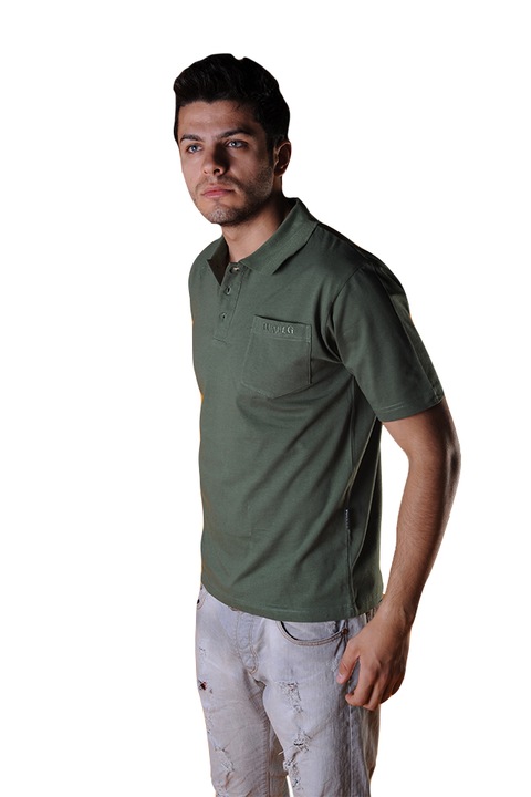 Tricou barbati cu maneca scurta, Tuareg, Model 7, Kaki