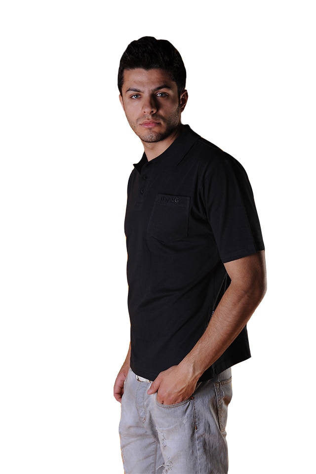 Tricou barbati cu maneca scurta, Tuareg, Model 7, Negru