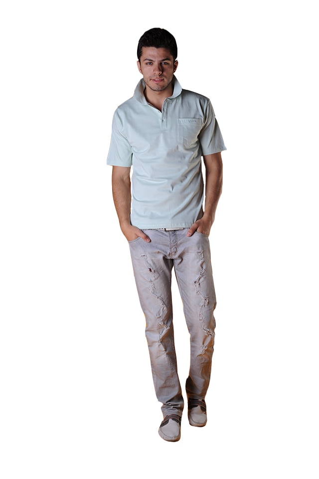 Tricou barbati cu maneca scurta, Tuareg, Model 7, Vernil