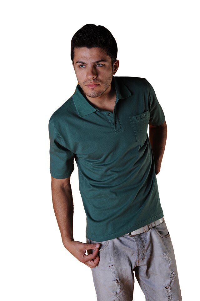 Tricou barbati cu maneca scurta, Tuareg, Model 7, Verde 06, Verde