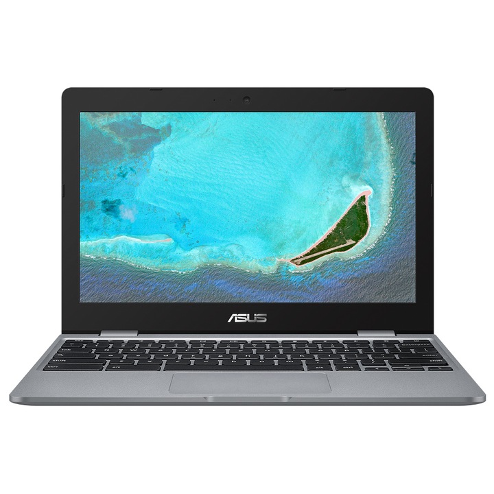 Лаптоп Asus Chromebook C223NA-GJ0055, Windows 11 Pro, C223NA-GJ0055, Windows 11 Pro, 11.6", Intel Celeron N3350 (2-ядрен), Intel HD Graphics 500, 4GB LPDDR4, Сив