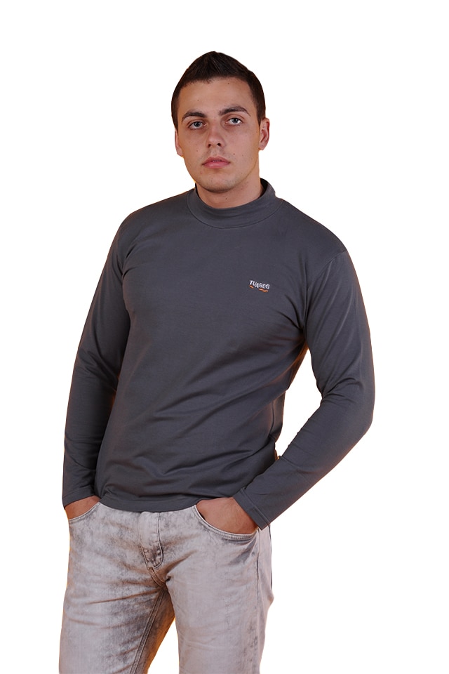 Tricou barbati cu maneca lunga, Tuareg, Model 8, Antracit