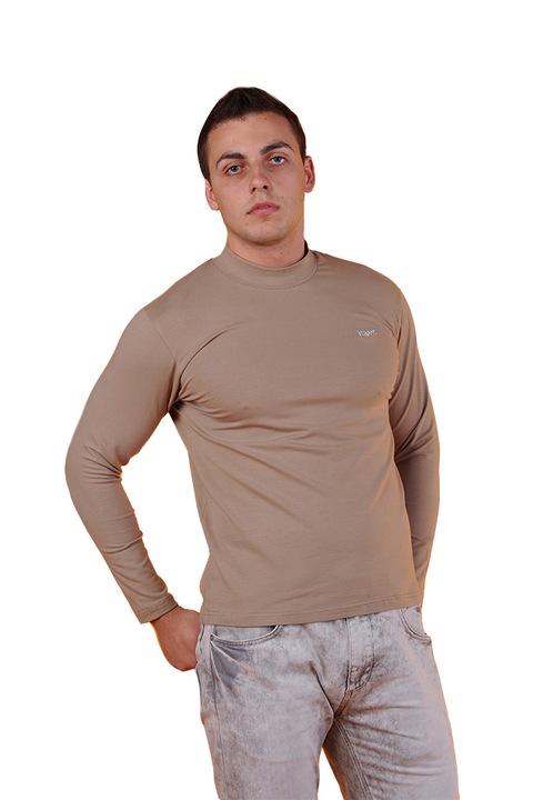 Tricou barbati cu maneca lunga, Tuareg, Model 8, Bej