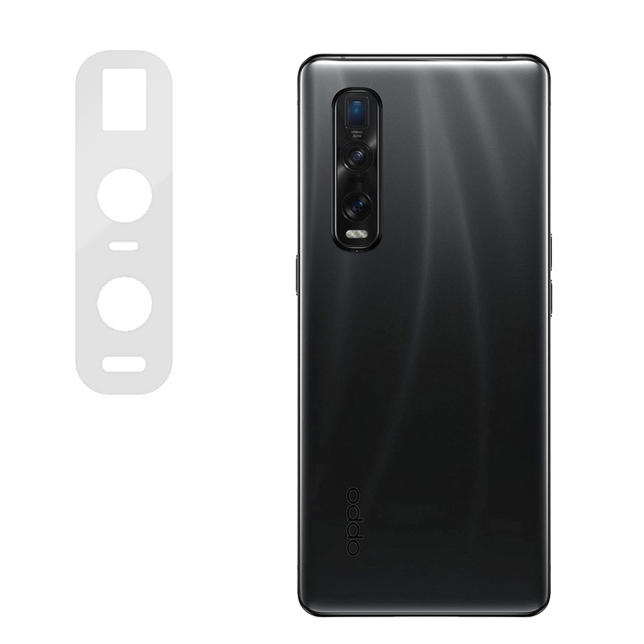 Комплект 3 фолиа SILKASE за Oppo Find X2 Pro, защита на камерата, възобновяем силикон