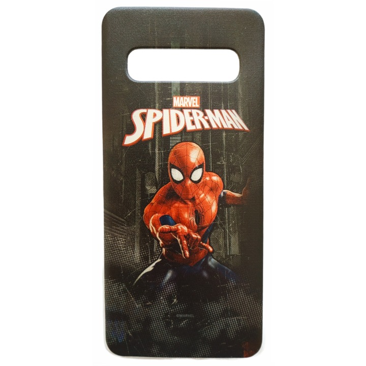 Предпазен гръб Marvel Spider Man, 007, Full Print, за Samsung Galaxy S10, Многоцветен