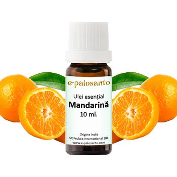 Ulei esential Mandarina, puritate 100%, 10 ml, aromaterapie, e-palosanto Ulei esential Mandarina, puritate 100%, 10 ml, aromaterapie, e-palosanto