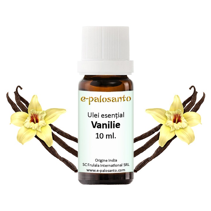 Ulei esential Vanilie, puritate 100%, 10 ml, aromaterapie, e-palosanto