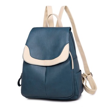 Geanta de piele tip rucsac, Charon Bella, Albastru Geanta de piele tip rucsac, Charon Bella, Albastru
