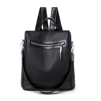 Geanta de piele tip rucsac, Charon Freya, Negru Geanta de piele tip rucsac, Charon Freya, Negru