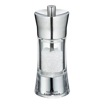 Rasnita manuala de sare acrilica ZASSENHAUS Aachen Steel 14 cm Rasnita manuala de sare acrilica ZASSENHAUS Aachen Steel 14 cm