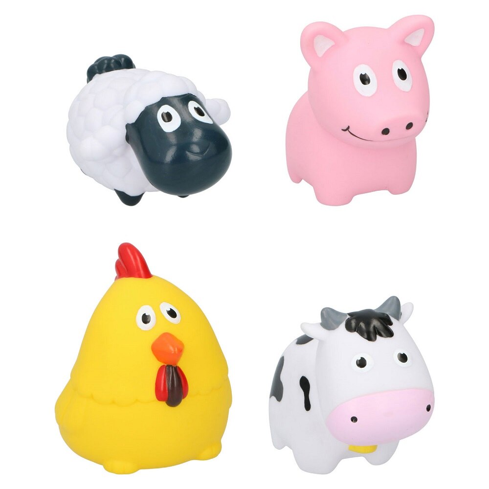 Set 4 jucarii de baie Eddy Toys animale ferma