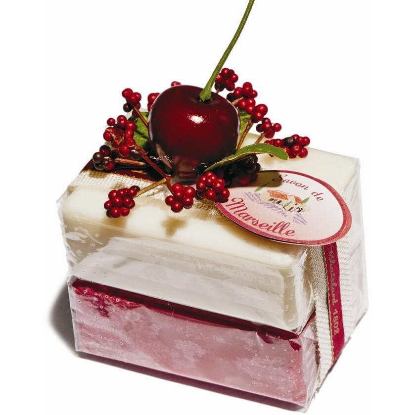 Set Cadou Doublette Sapun Natural de Marsilia 2x100g Cirese Iasomie Le Chatelard 1802