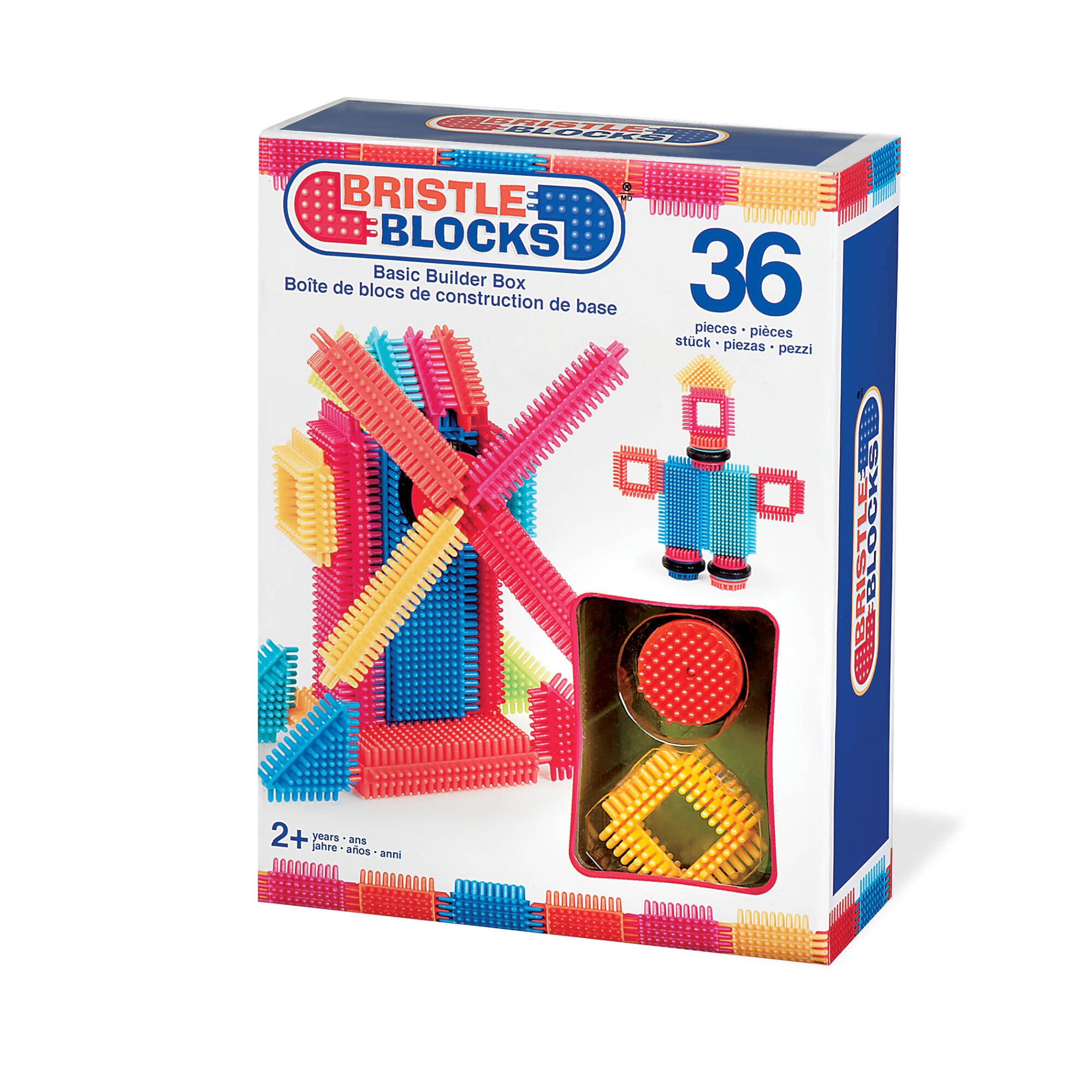 Set 36 cuburi de construit Bristle Blocks