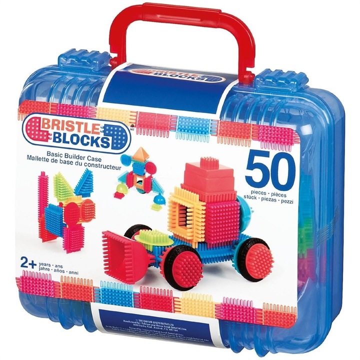Cutie 50 cuburi de construit Bristle Blocks