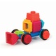 Set verde 80 cuburi de construit Bristle Blocks