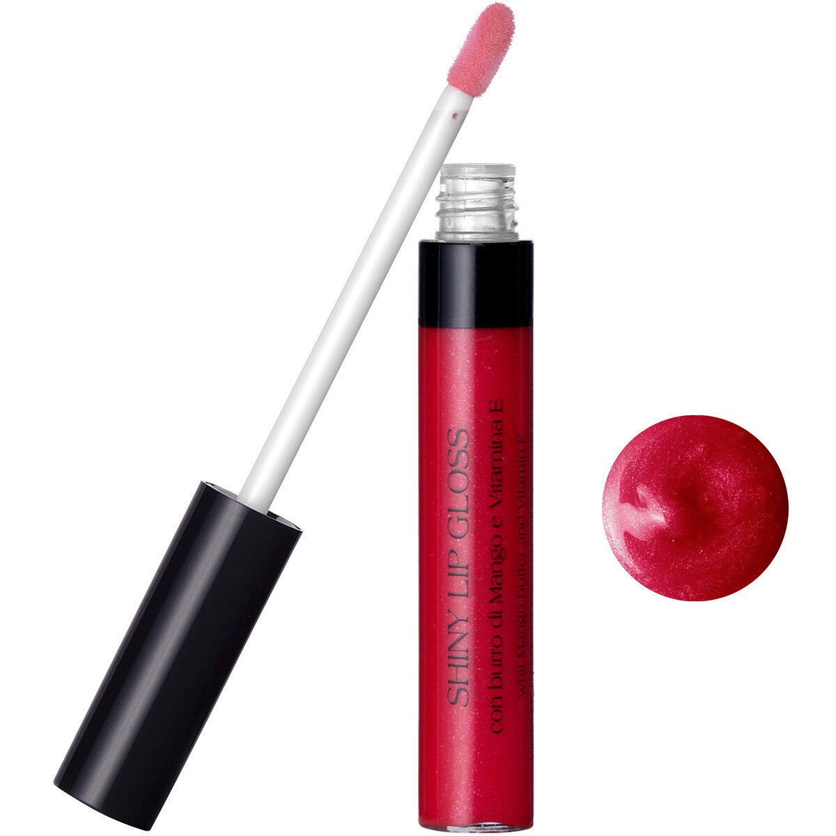 Luciu de buze cu unt de mango si vitamina E, roz corai (6 ML), Bottega Verde