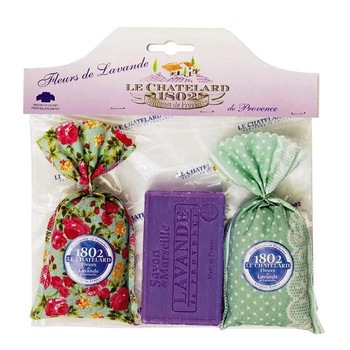 Set Cadou Sapun Natural Marsilia 100g Lavanda si 2 Saculeti Flori Lavanda Naturala de Provence 18g Le Chatelard 1802 Set Cadou Sapun Natural Marsilia 100g Lavanda si 2 Saculeti Flori Lavanda Naturala de Provence 18g Le Chatelard 1802