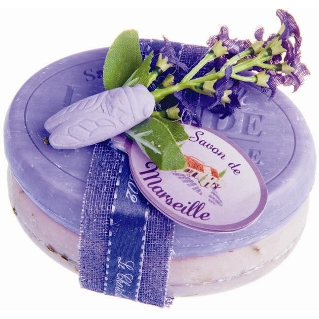 Set Cadou Doublette Sapun Natural de Marsilia 2x100g Lavanda Exfoliant Le Chatelard 1802