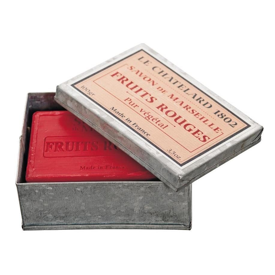 Sapun Natural de Marsilia 100g Fructe Rosii Fruits Rouges Cutie Galva Le Chatelard 1802