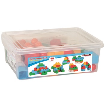 Jucarie Pilsan Cuburi de construit in cutie Super Blocks 40 piese Jucarie Pilsan Cuburi de construit in cutie Super Blocks 40 piese