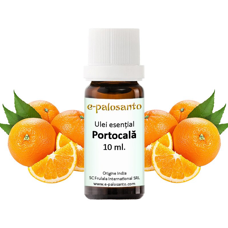 Ulei esential Portocala, puritate 100%, 10 ml, aromaterapie, e-palosanto