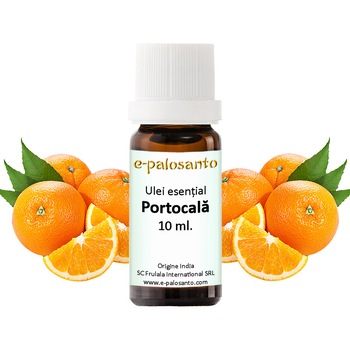 Ulei esential Portocala, puritate 100%, 10 ml, aromaterapie, e-palosanto Ulei esential Portocala, puritate 100%, 10 ml, aromaterapie, e-palosanto