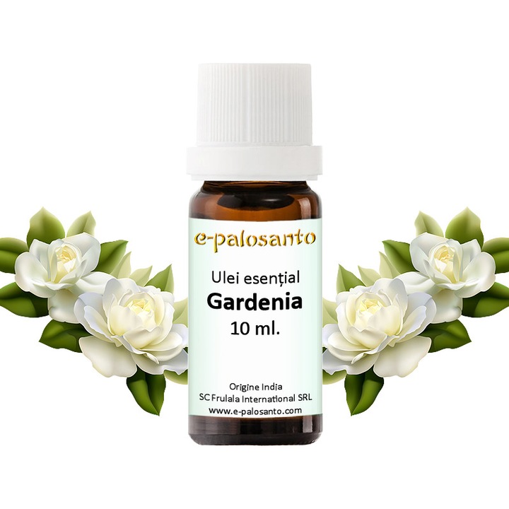 Ulei esential Gardenia, puritate 100%, 10 ml, aromaterapie, e-palosanto