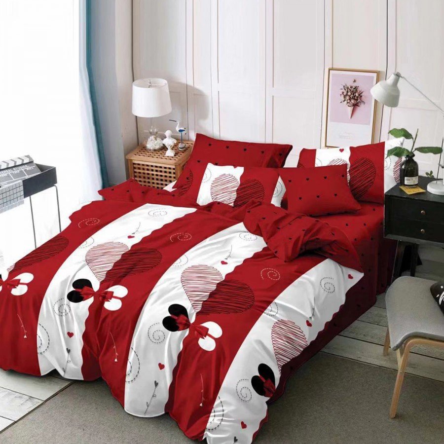 Lenjerie de pat dublu, finet, 6 piese, Ralex Pucioasa, FN162