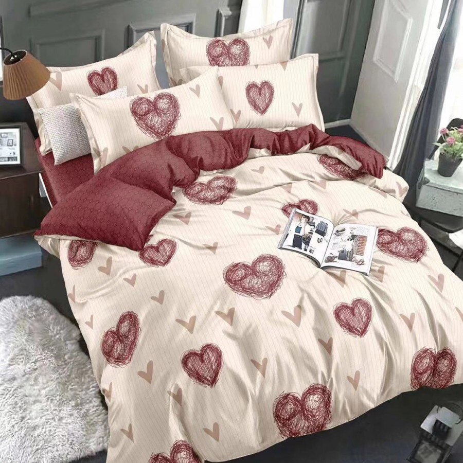 Lenjerie de pat dublu, finet, 6 piese, Ralex Pucioasa, FN159