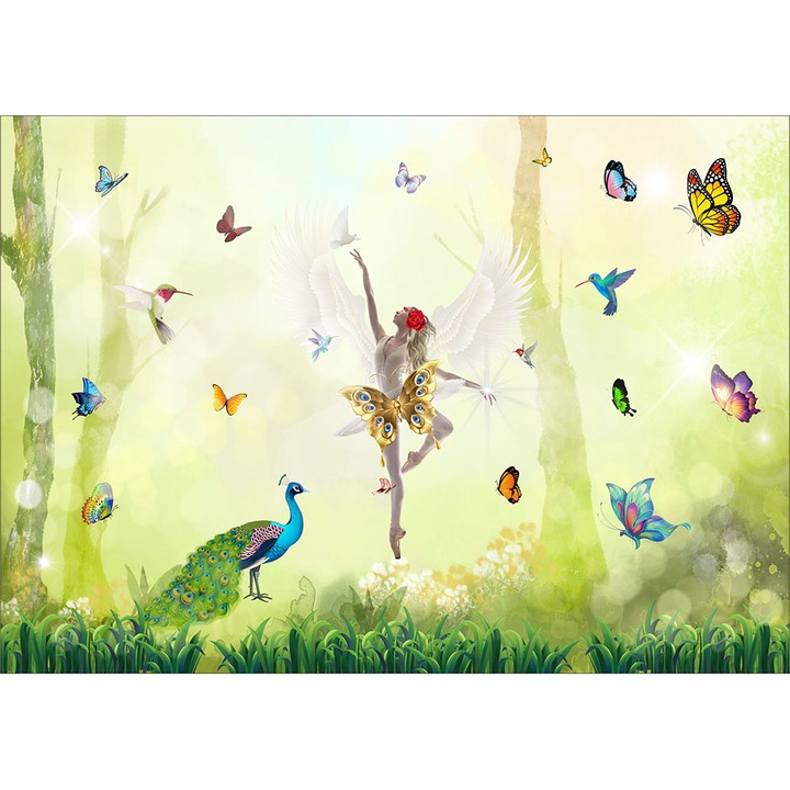 Fototapet copii Balerina, autoadeziv, multicolor, 200 x 300 cm