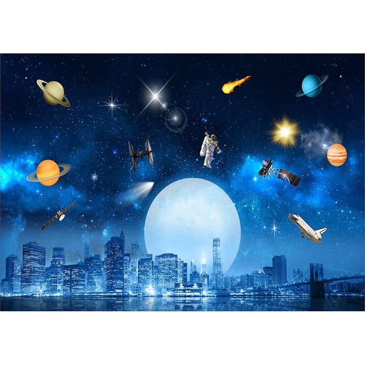Fototapet copii Stiintifico Fantastic, autoadeziv, multicolor, 200 x 300 cm