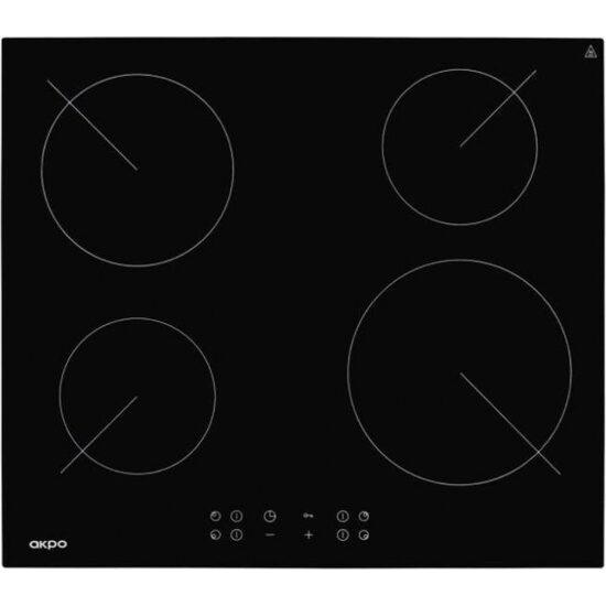 Plita Incorporabila Akpo PKA 58 008/2, Inductie, 4 zone de gatit, 58cm, Negru