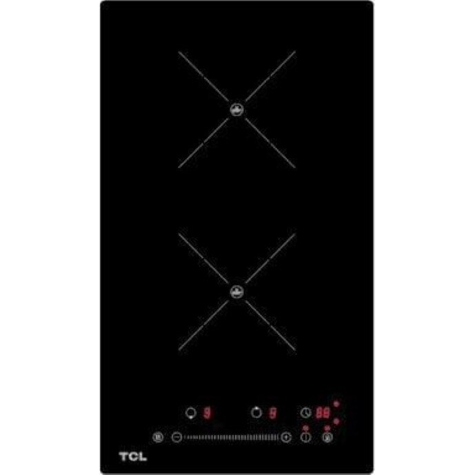Plita Incorporabila TCL 197711, Indcutie, 2 zone de gatit, 52cm, Negru