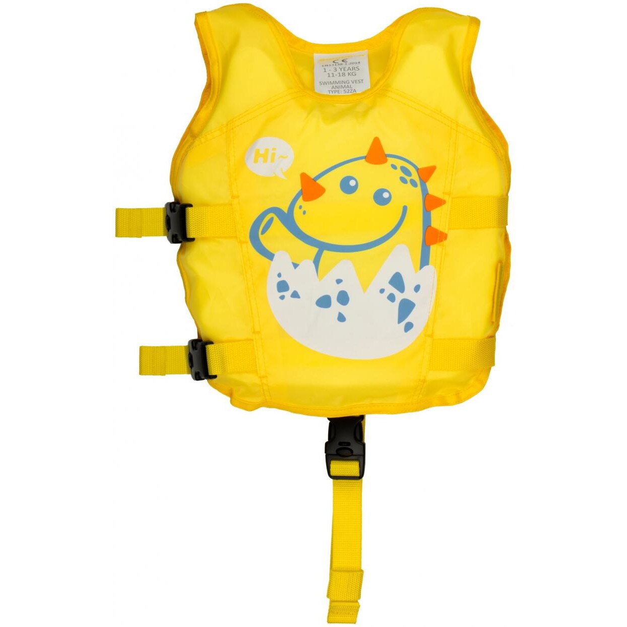 Vesta inot Waimea Animal, 1-3 Ani, 11-18 kg, Galben