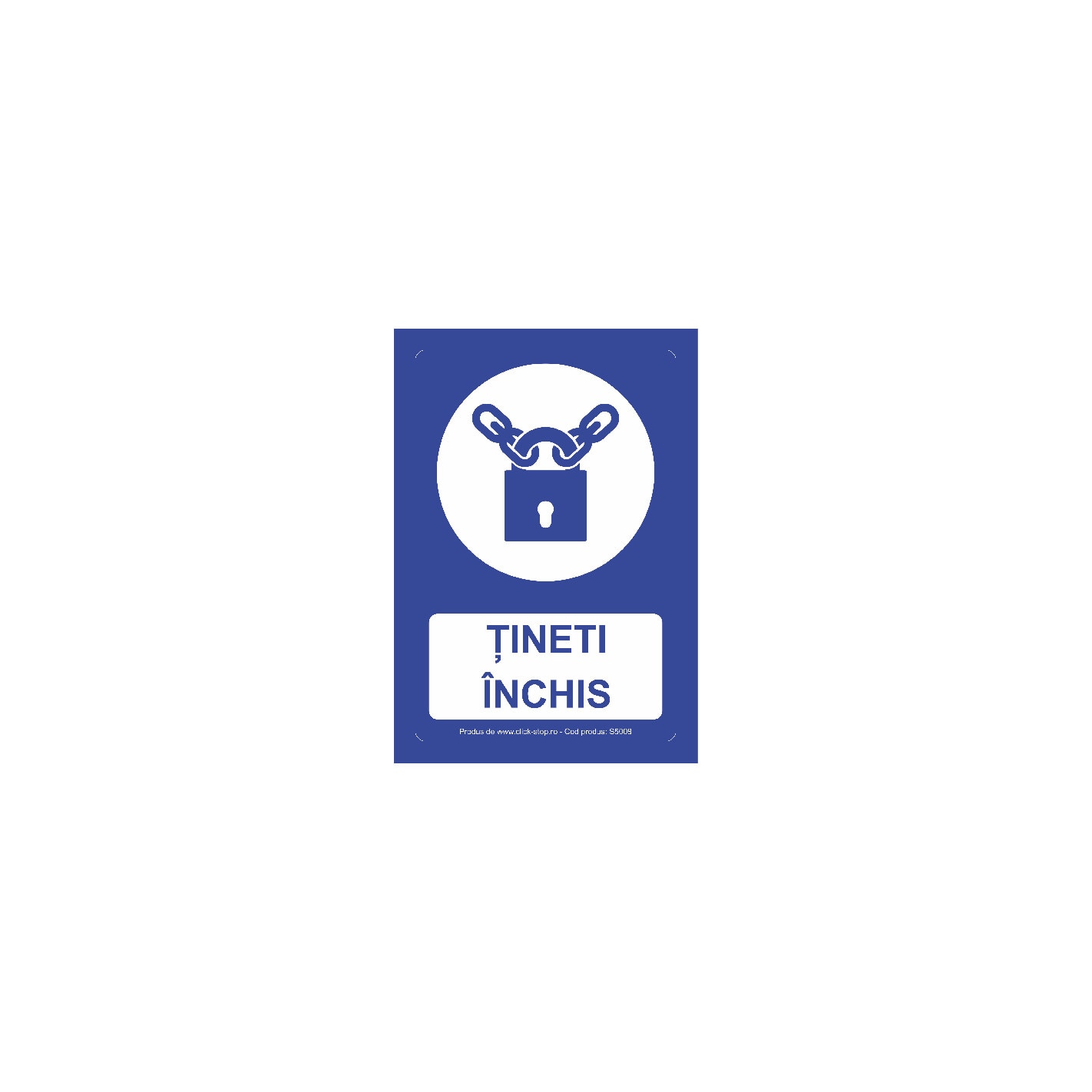 Tineti inchis - Indicator de obligativitate S5008, PVC (Komatex) 3 mm, 140x200mm