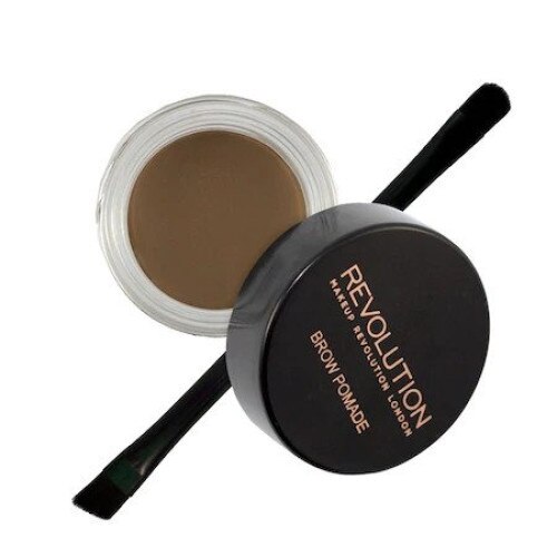 Pomada pentru sprancene Makeup Revolution London, Obsession, Medium Brown, 2.5 g