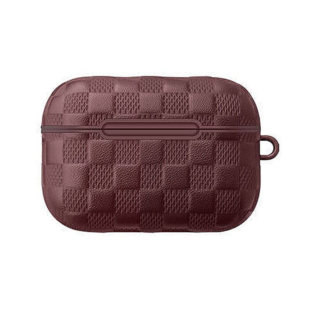 Husa de Protectie pentru Apple AirPods Pro, Pattern Design, Maro