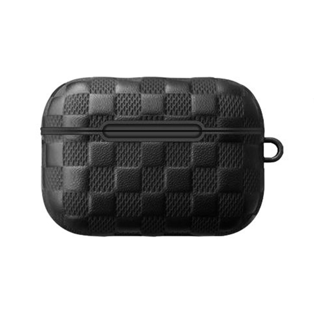 Husa de Protectie pentru Apple AirPods Pro, Pattern Design, Negru